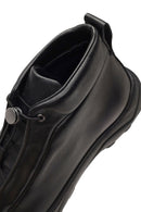 Men's Black Lace-Up Thick-Soled Leather Casual Boot | Derimod