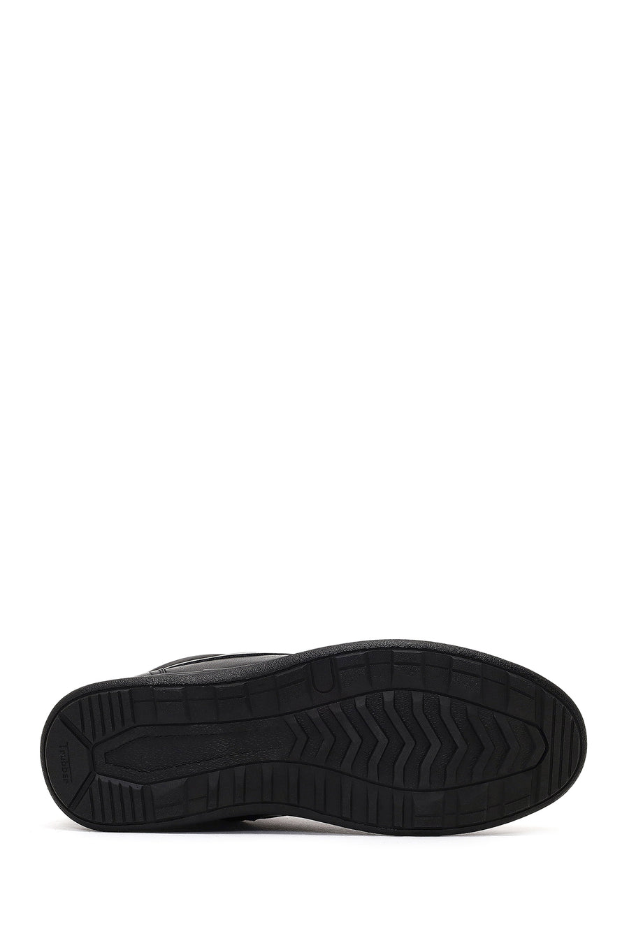 Men's Black Lace-Up Zipper Leather Casual Boot