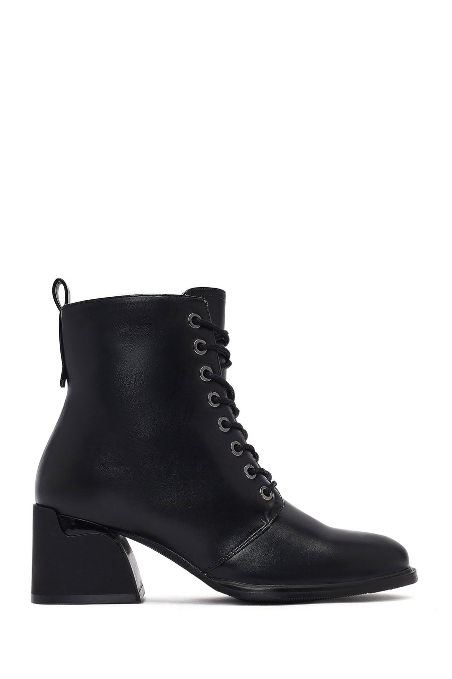 Woman Black Zippered Thick Heel Boots 25WFE400818 | Derimod