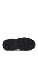Women's Black Lace-Up Thick-Soled Boots | Derimod