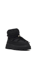 Women's Black Lace-Up Thick-Soled Boots | Derimod