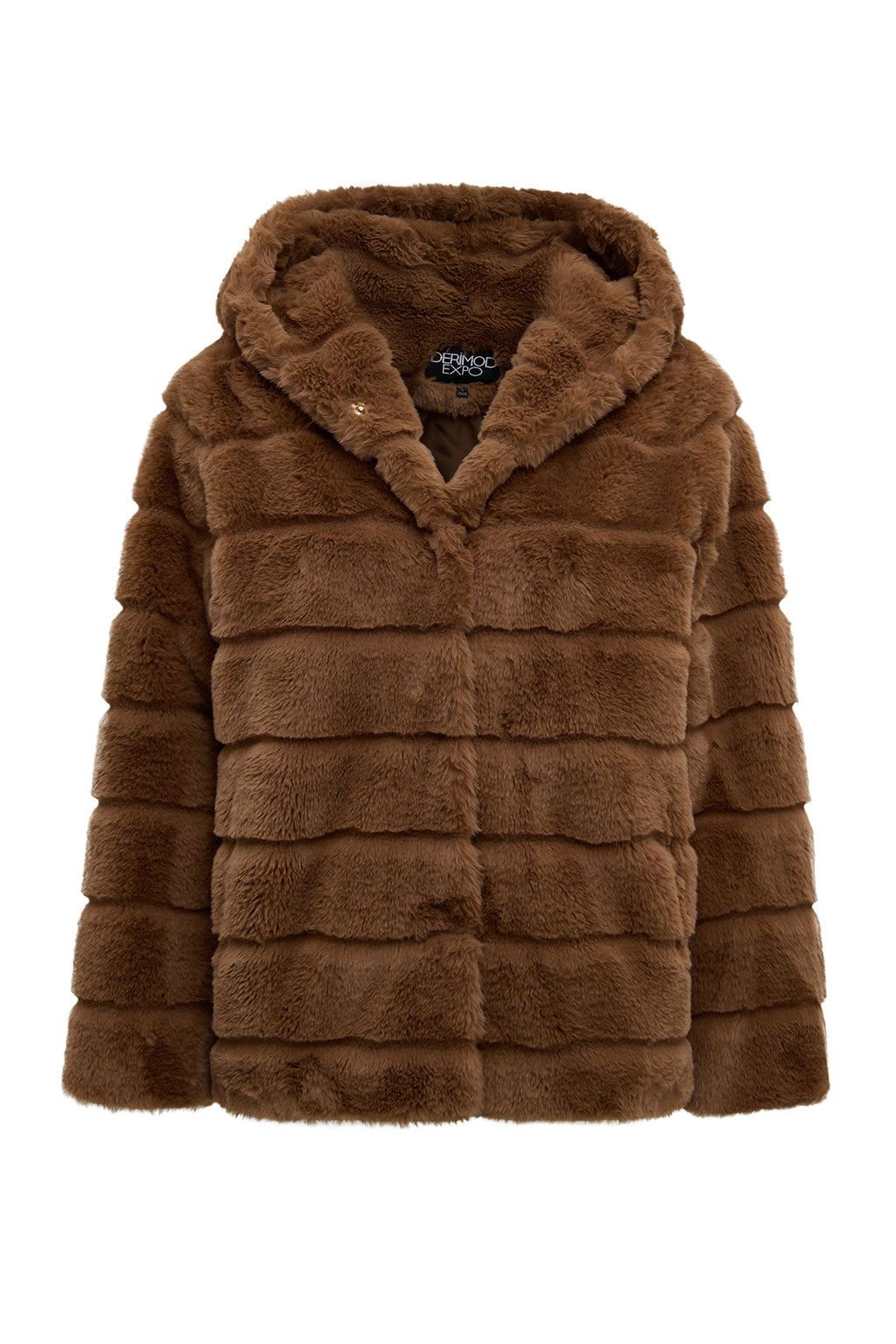 Vienna Kadın Hardal Kapüşonlu Teddy Mont