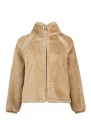 St-Moritz Kadın Bej Oversize Teddy Mont | Derimod