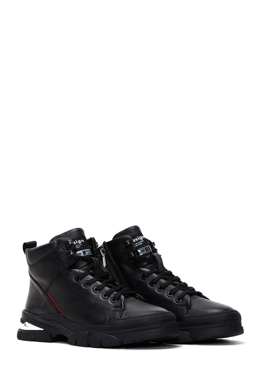 Men's Black Leather Boots