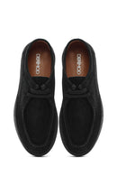 Men's Black Lace-Up Suede Leather Casual Shoes | Derimod