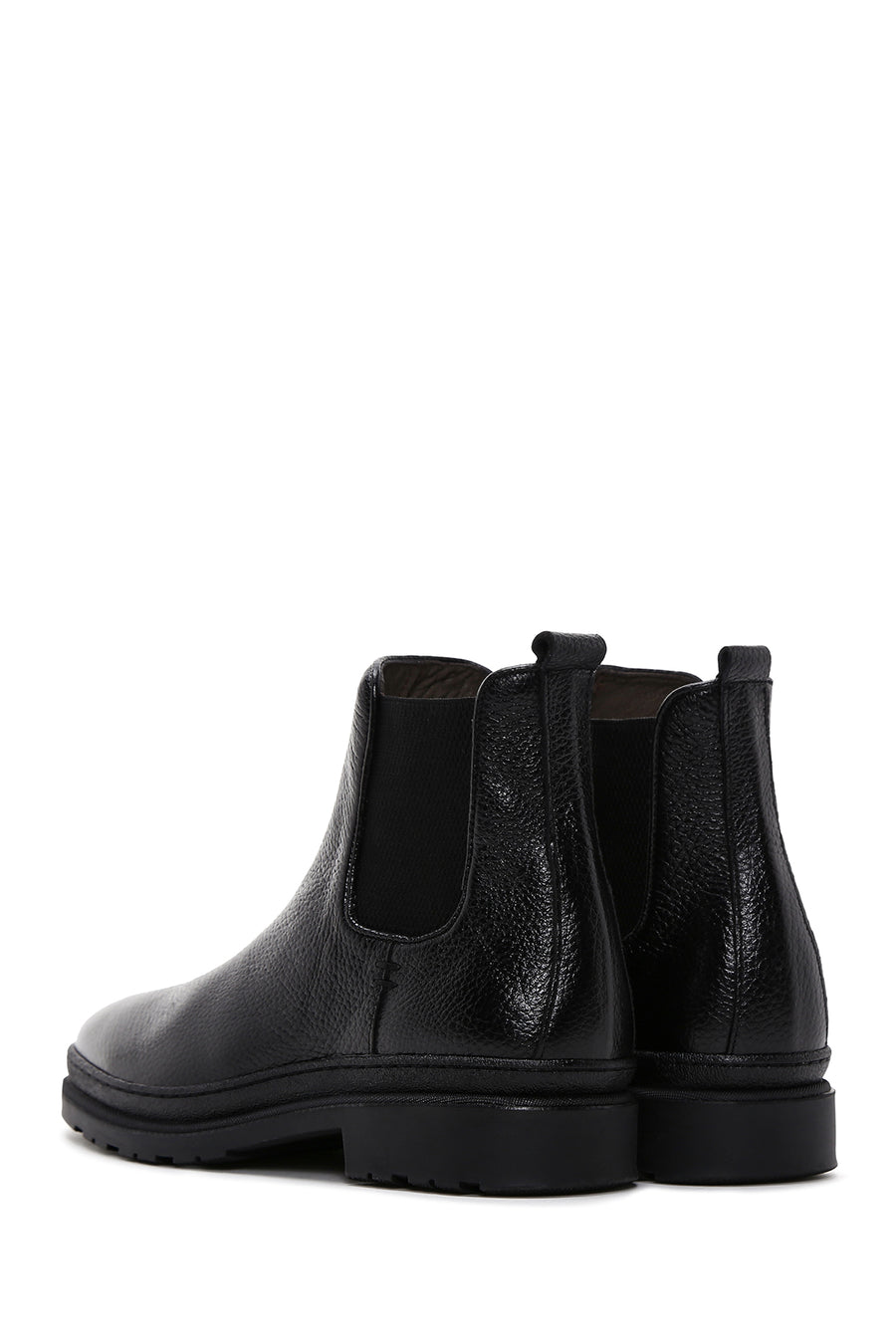 Men's Black Leather Chelsea Boots