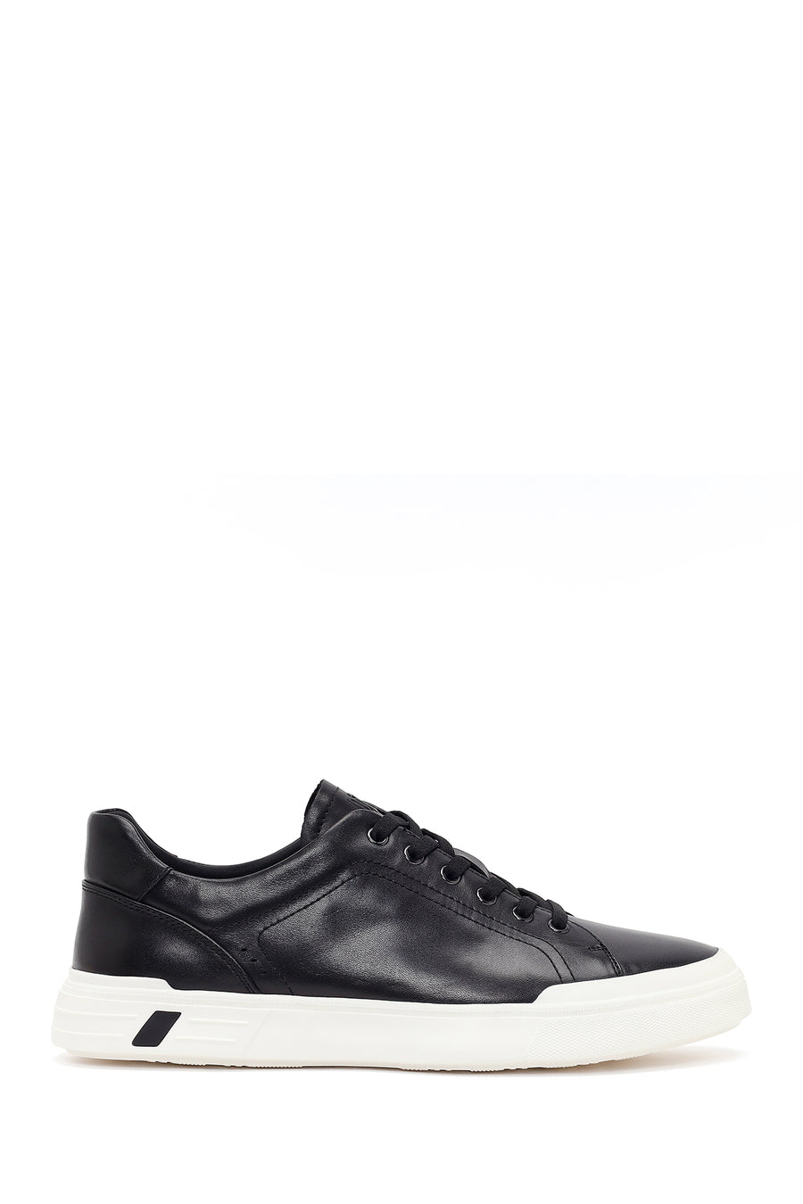 Erkek Siyah Bağcıklı Deri Sneaker 26SFD699218 | Derimod