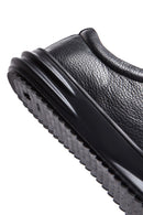 Men's Black Leather Sneaker | Derimod