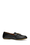 Geox Kadın Siyah Palmaria Deri Loafer | Derimod