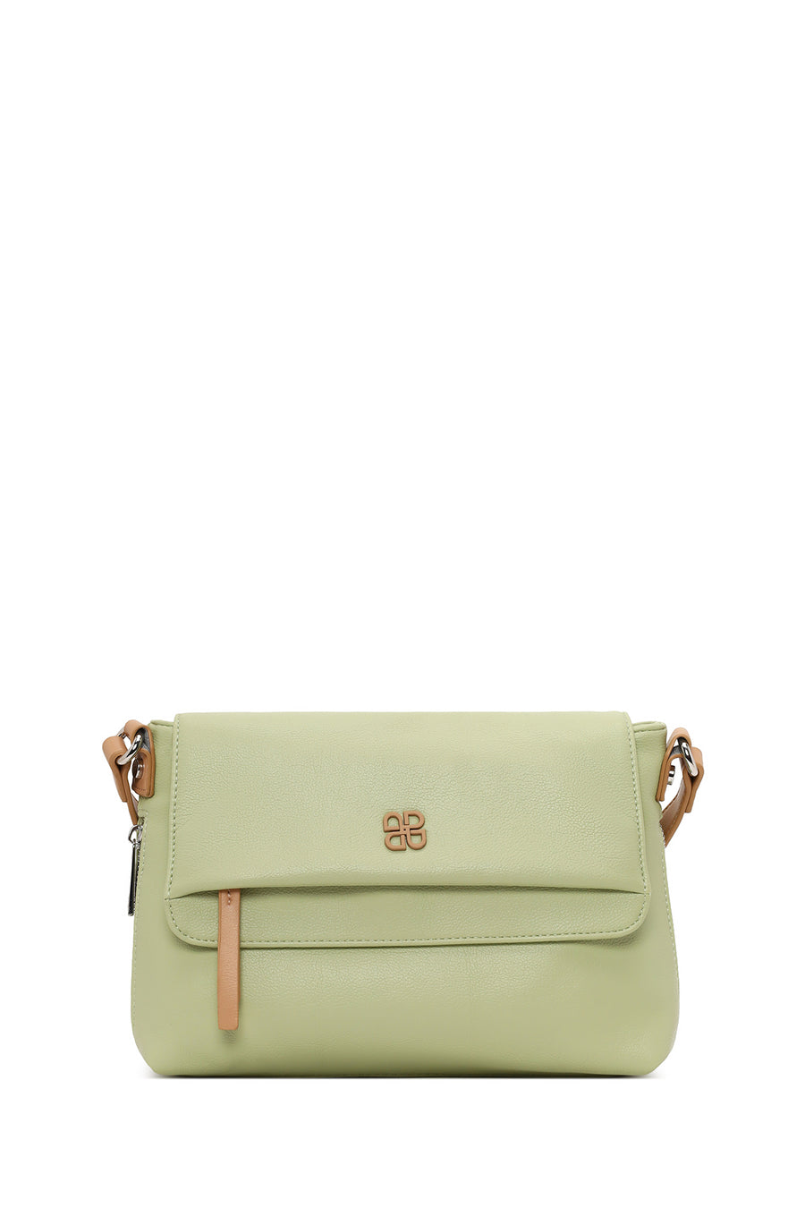 Woman Green Long-Strap Crossbody Bag