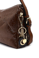 Women's Brown Long Strap Charm Shoulder Bag | Derimod