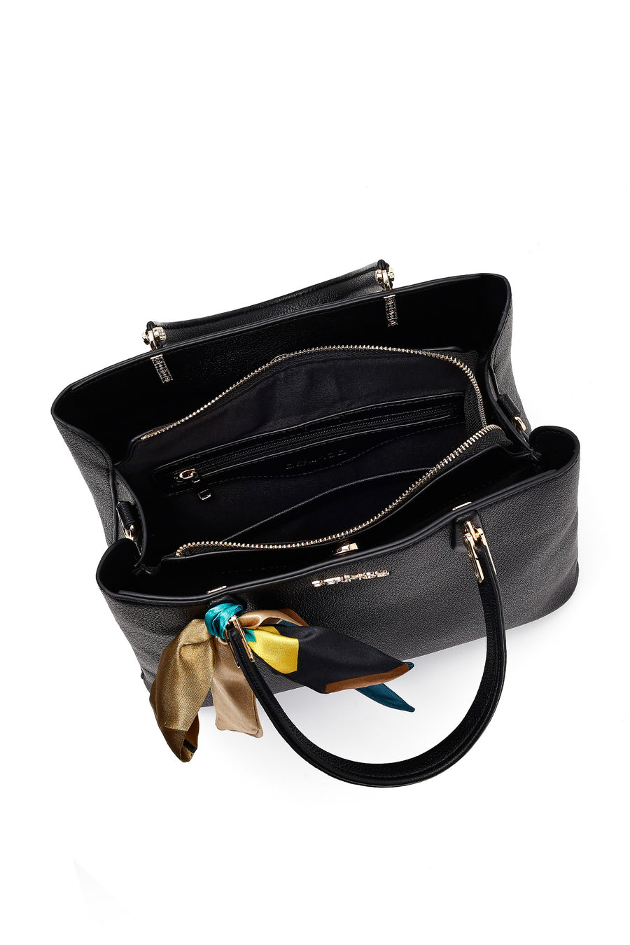 Women's Black Long Strap Accessory Handbag
