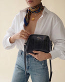 Woman Black Printed Crossbody Bag | Derimod