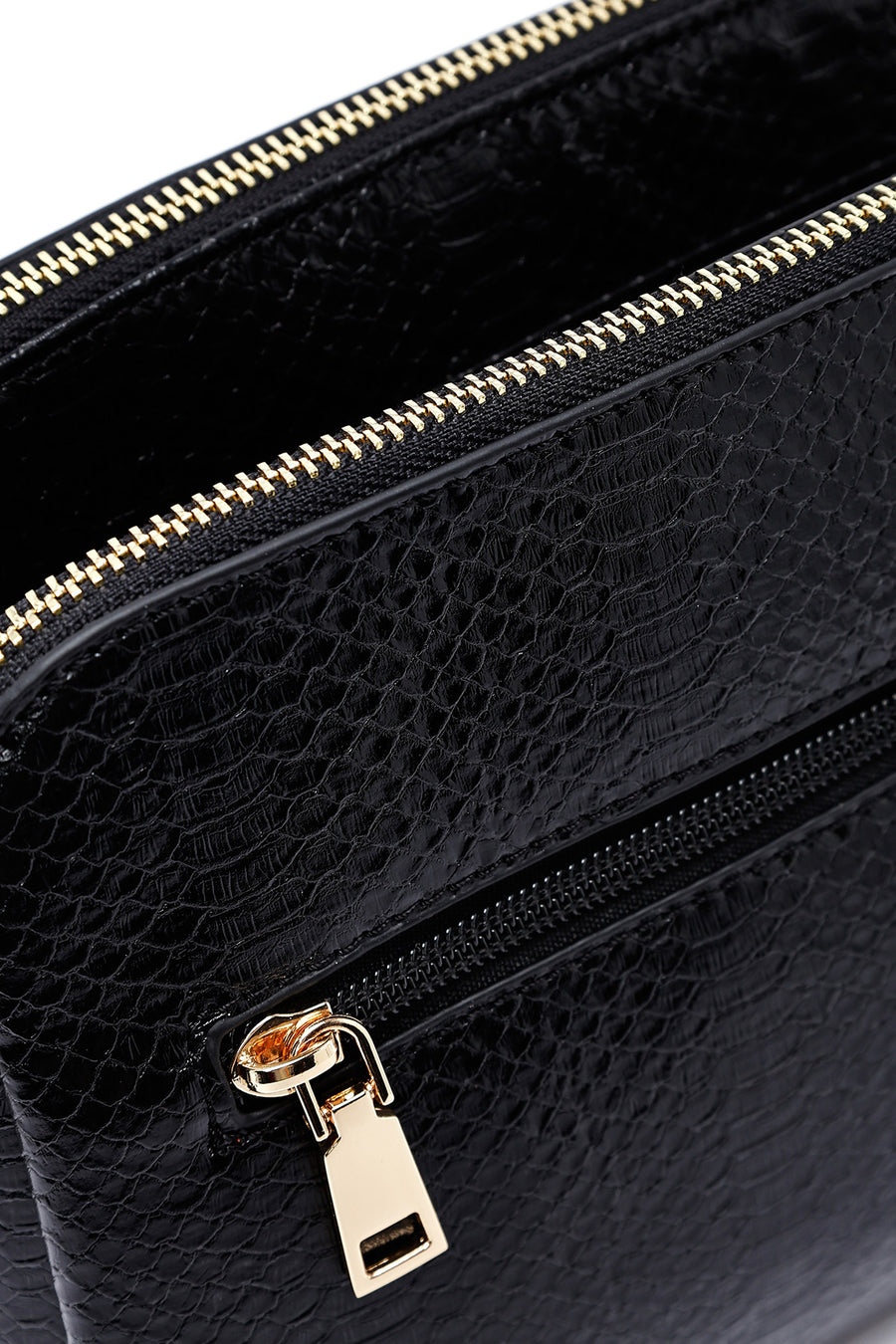 Woman Black Printed Crossbody Bag