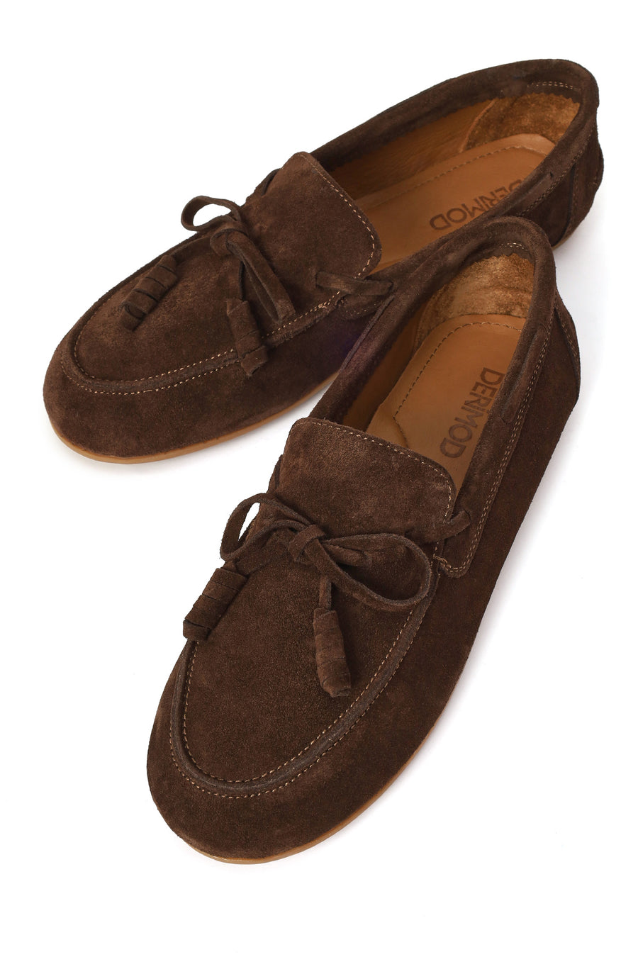 Woman Brown Suede Leather Loafer