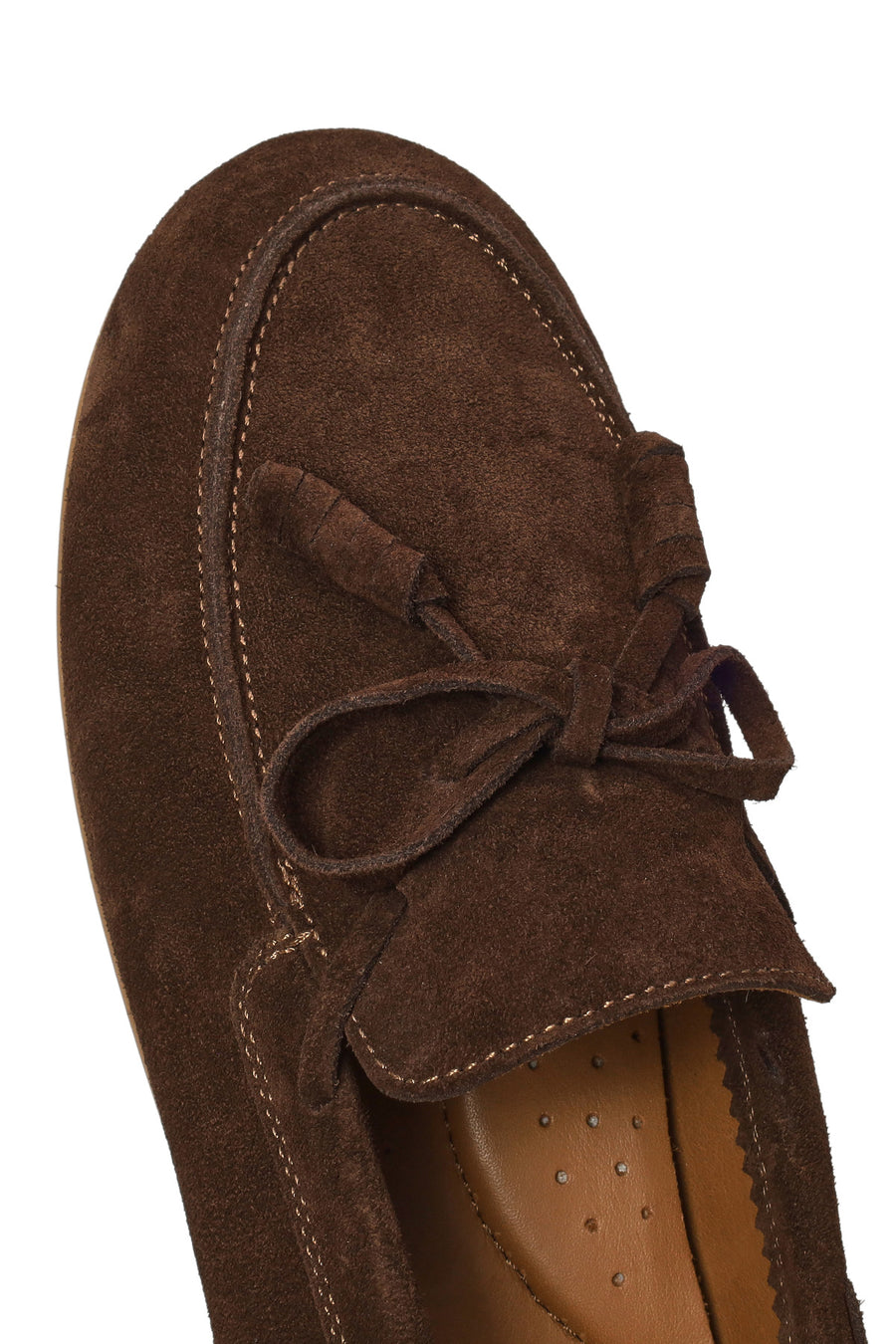 Woman Brown Suede Leather Loafer