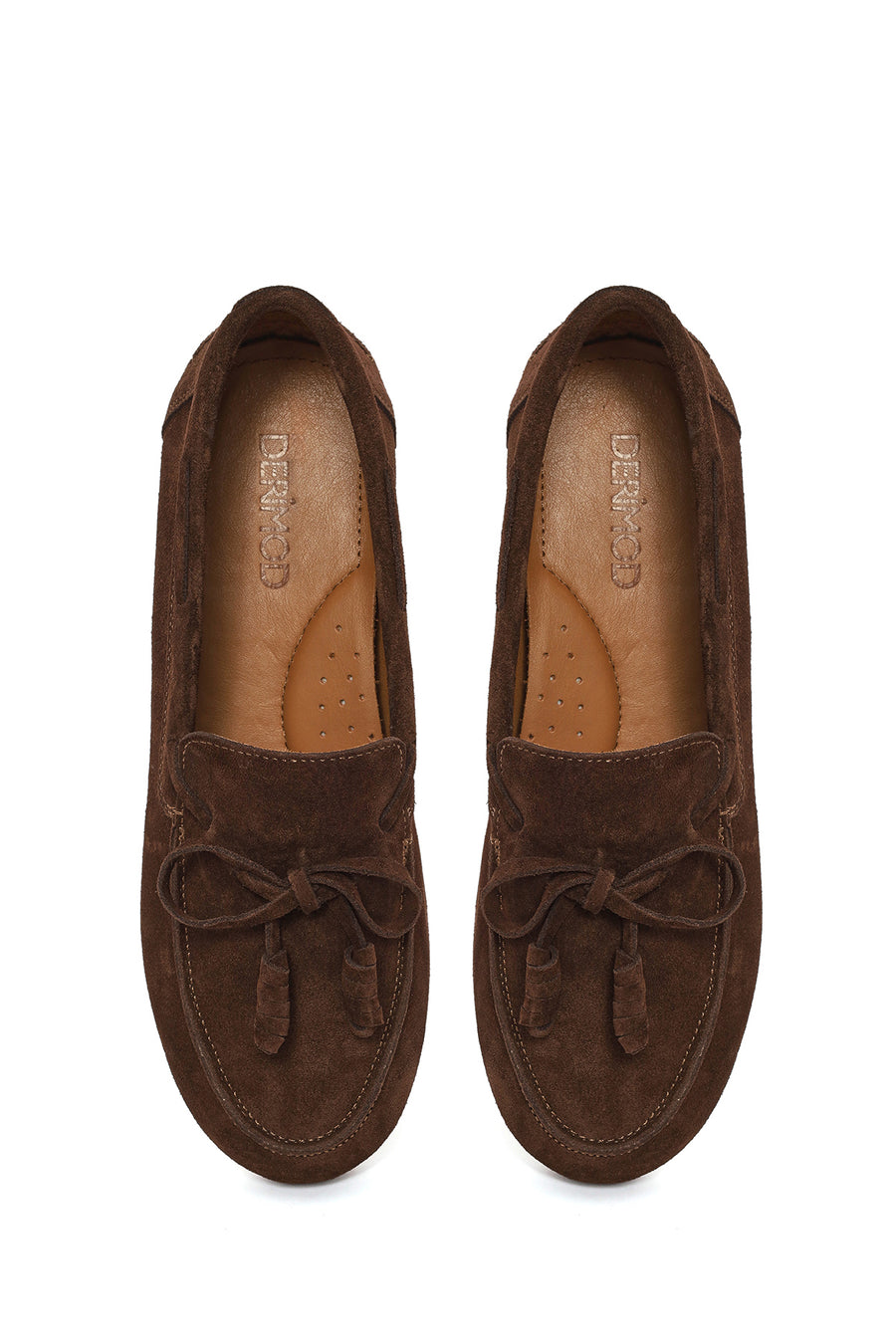 Woman Brown Suede Leather Loafer