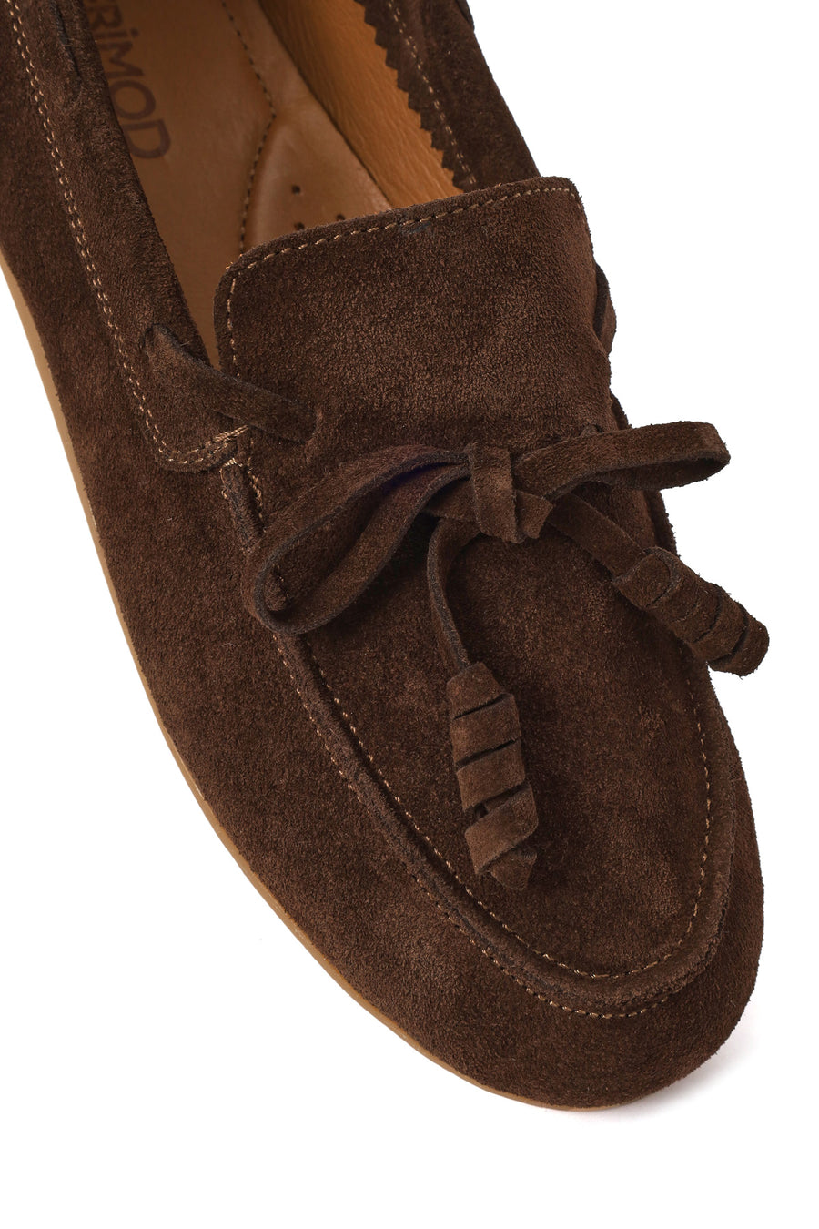 Woman Brown Suede Leather Loafer