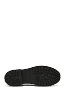 Kadın Siyah Toka Detaylı Kalın Tabanlı Deri Maskülen Loafer | Derimod