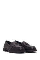 Kadın Siyah Deri Maskülen Loafer | Derimod