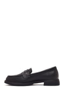 Kadın Siyah Deri Maskülen Loafer | Derimod