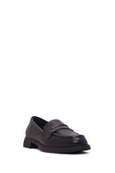 Kadın Siyah Deri Maskülen Loafer | Derimod