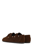 Women's Brown Suede Leather Loafer | Derimod