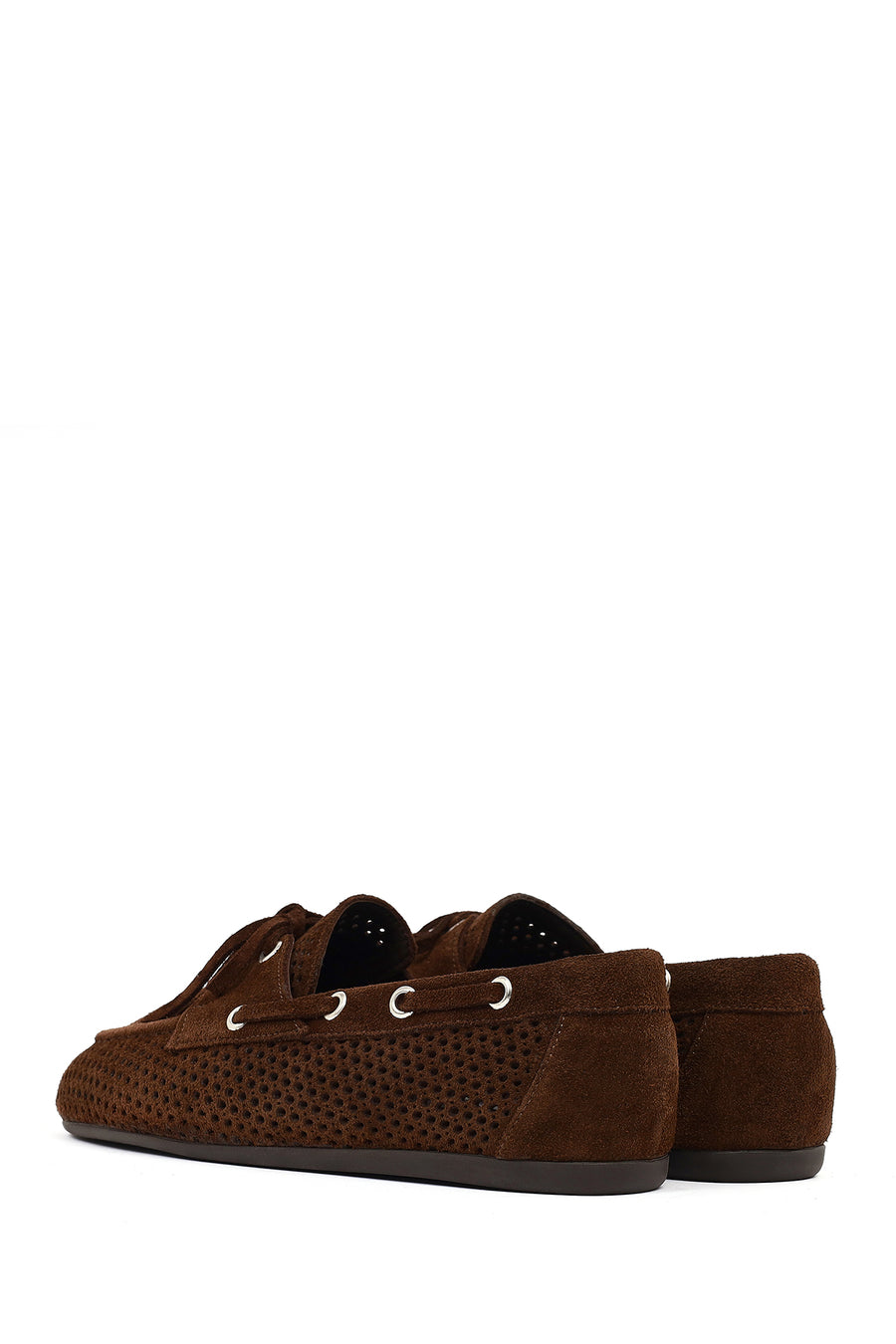 Women's Brown Suede Leather Loafer