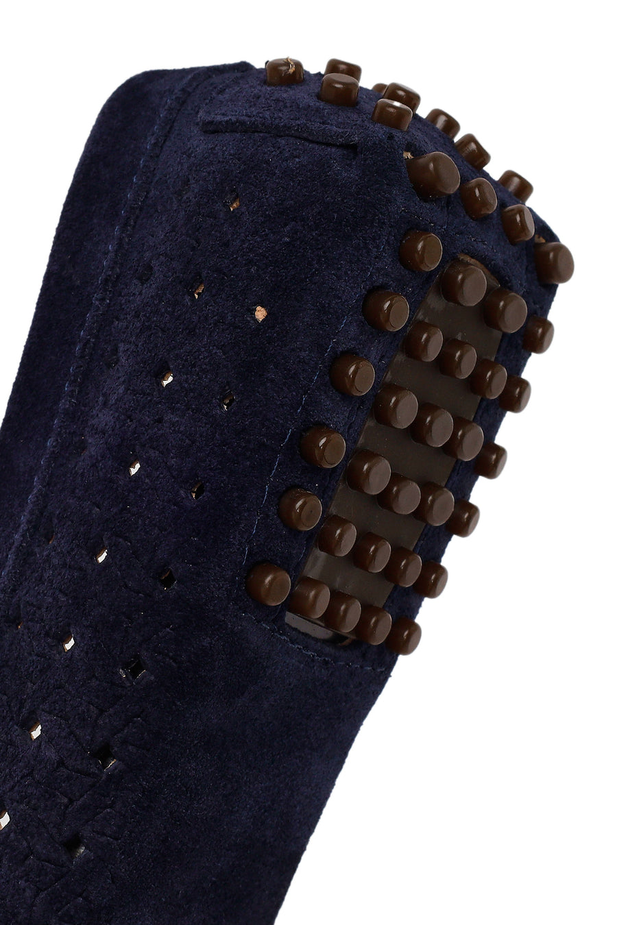 Kadın Lacivert Süet Deri Loafer