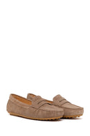Woman Mink Suede Loafer | Derimod