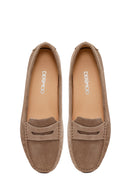 Woman Mink Suede Loafer | Derimod