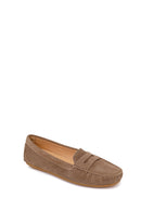 Woman Mink Suede Loafer | Derimod
