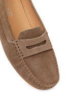Woman Mink Suede Loafer | Derimod