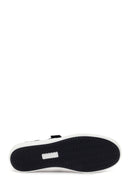 Woman Black Strappy Leather Ballet Flat | Derimod