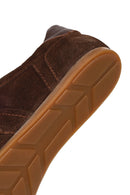 Women's Tan Lace-Up Suede Leather Sneakers | Derimod