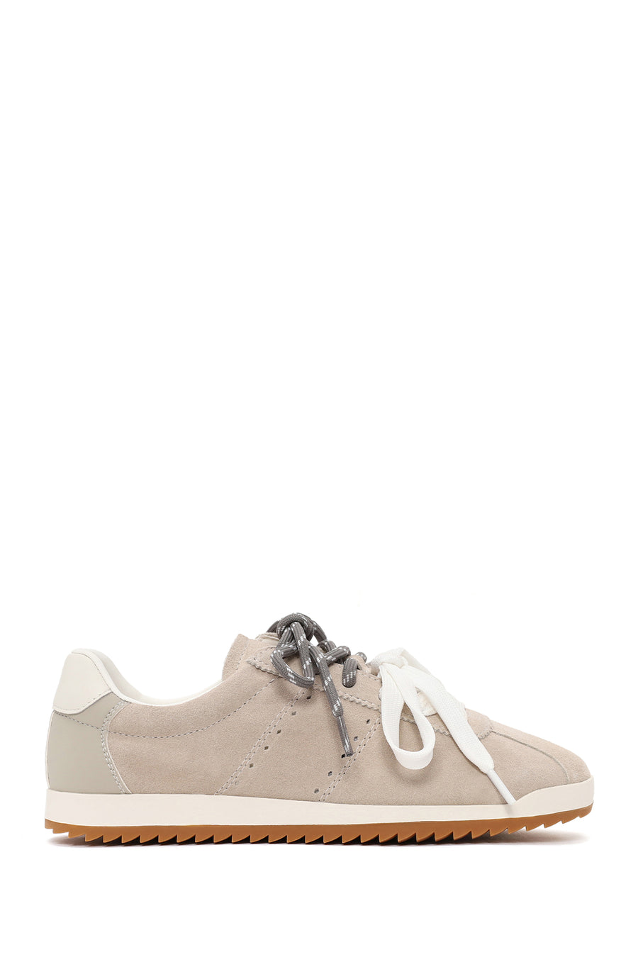 Woman Light Gray Lace-Up Suede Leather Sneaker 26PFD431110 | Derimod