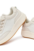 Kadın Beyaz Kalın Tabanlı Sneaker | Derimod