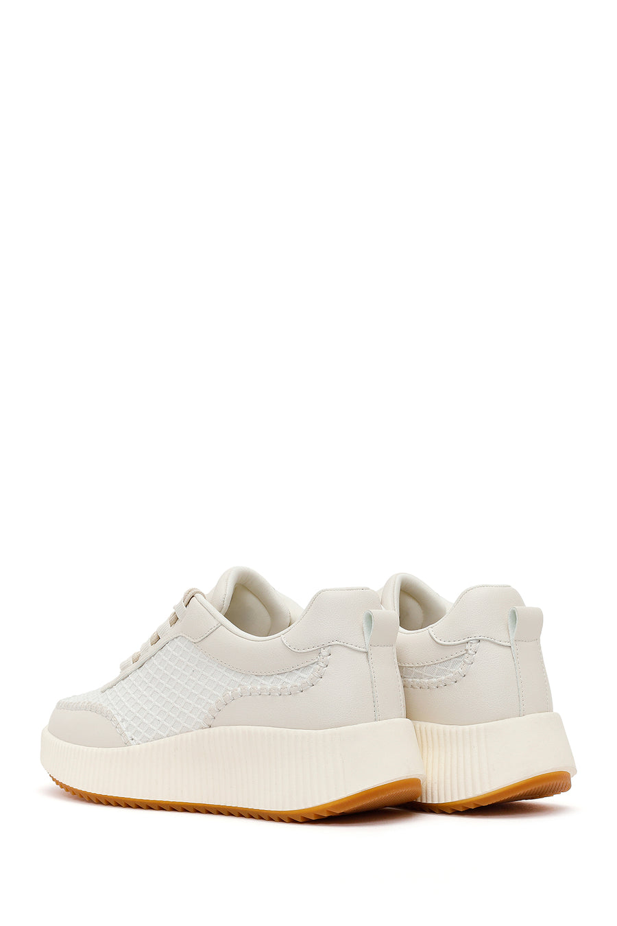 Kadın Beyaz Kalın Tabanlı Sneaker