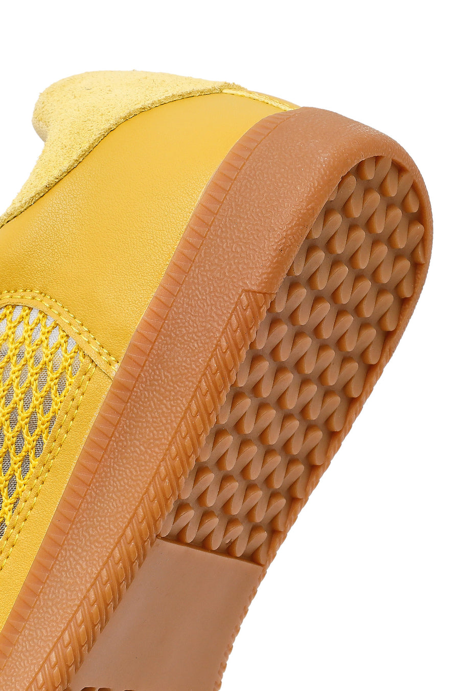 Kadın Sarı Bağcıklı Fileli Süet Deri Sneaker