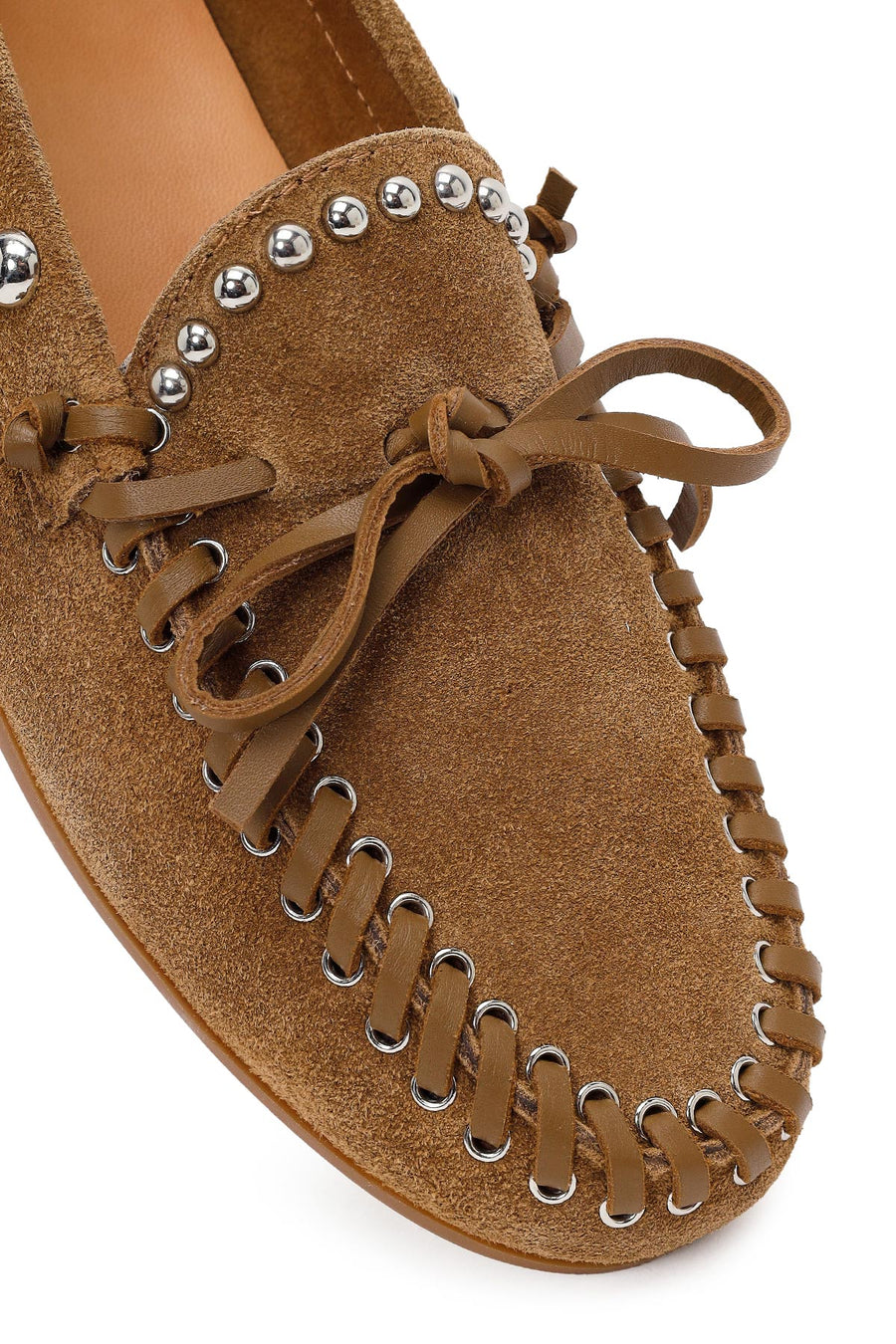 Women's Tan Suede Leather Loafer