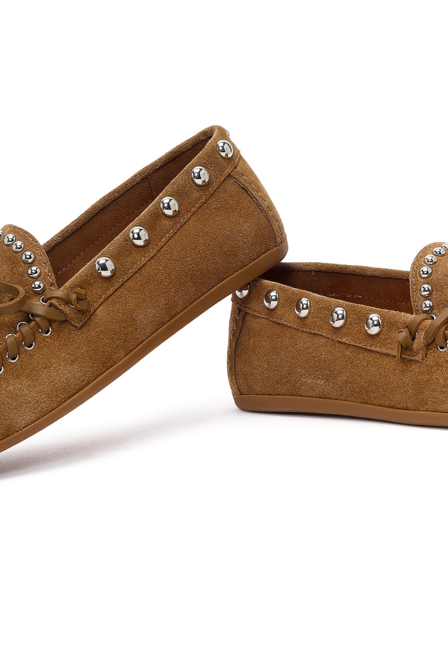 Women's Tan Suede Leather Loafer