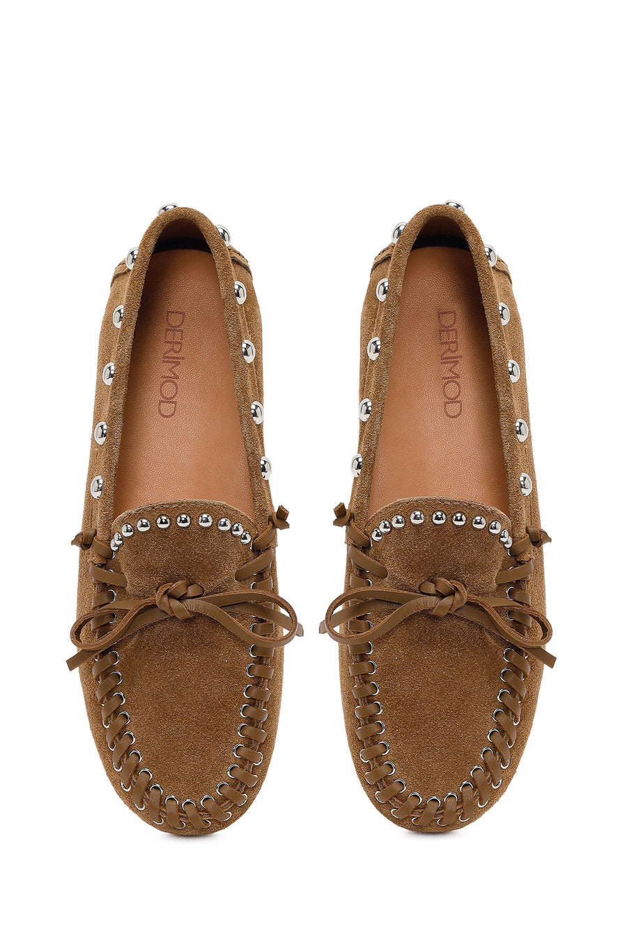 Women's Tan Suede Leather Loafer