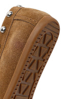 Women's Tan Suede Leather Loafer | Derimod