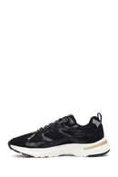 Woman Black Lace-Up Chunky Sneaker | Derimod