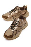 Woman Bronze Lace-Up Chunky Sneaker | Derimod