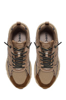 Woman Bronze Lace-Up Chunky Sneaker | Derimod