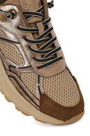 Woman Bronze Lace-Up Chunky Sneaker | Derimod