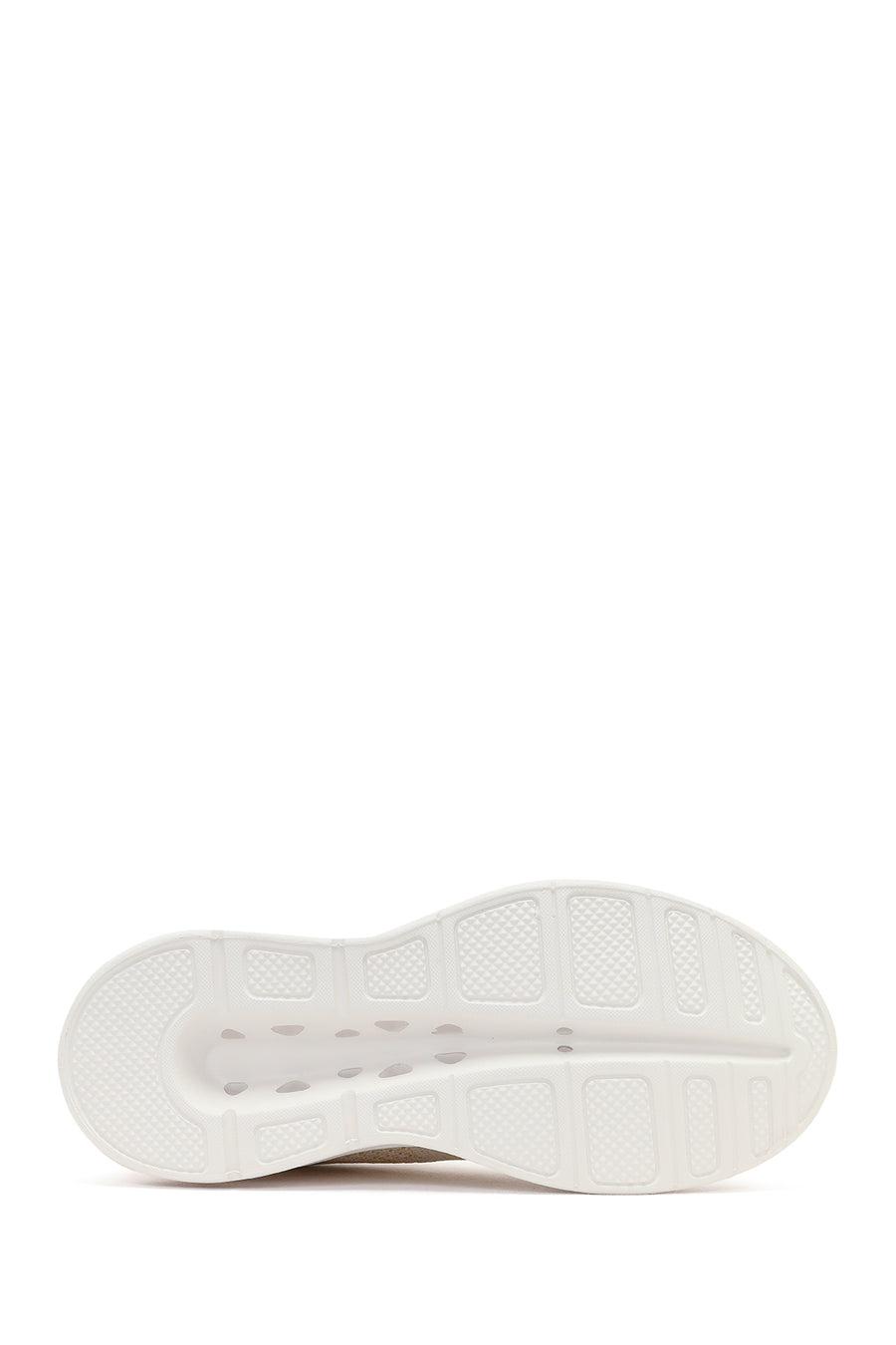 Kadın Krem Bağcıklı Kalın Tabanlı Sneaker