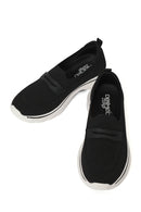Derimod Zero Kadın Siyah Kumaş Loafer | Derimod