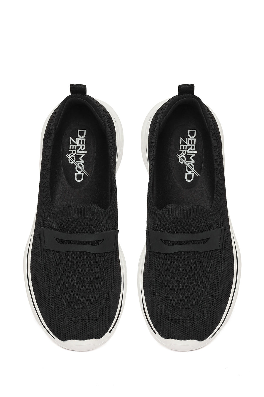 Derimod Zero Kadın Siyah Kumaş Loafer